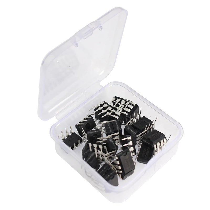 WOWOONE NE555 Timer IC NE555P Pulse Generator DIP-8 - Single Precision - with Box - 25PCS - Image 1